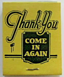 Tekon Grill (Te-Kon Grill & Truck Stop) - Vintage Matchbook